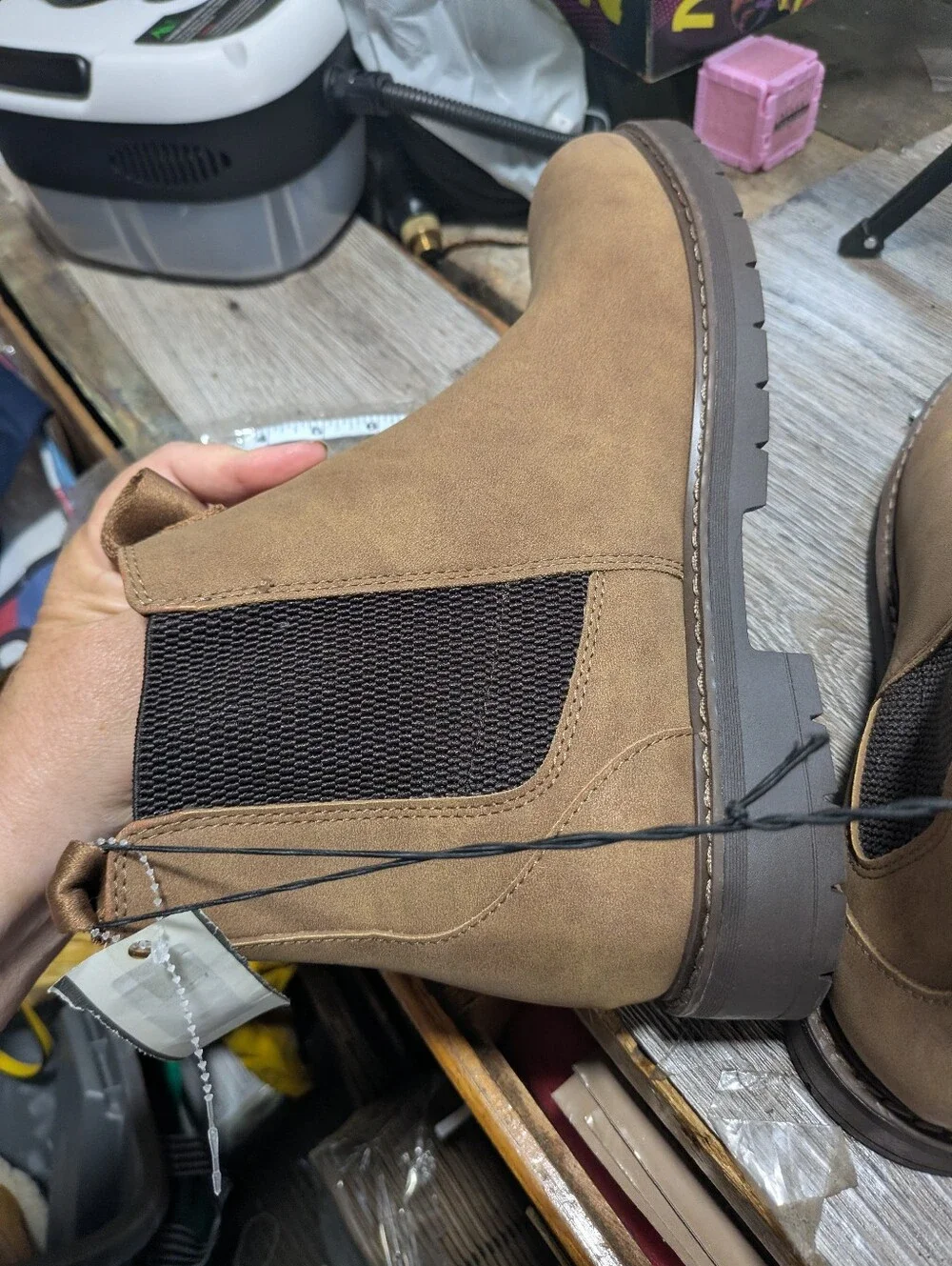 Portland Boot Company NEW Men's Casual Chelsea Boots in tan Size 11